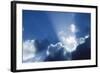 Crepuscular Rays (Aka God Beams) at Lualoa Park, Oahu, Hawaii, Us-Roddy Scheer-Framed Photographic Print