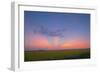 Crepuscular Rays at Sunset, Alberta, Canada-null-Framed Photographic Print
