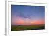 Crepuscular Rays at Sunset, Alberta, Canada-null-Framed Photographic Print