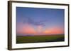 Crepuscular Rays at Sunset, Alberta, Canada-null-Framed Photographic Print