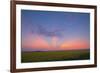 Crepuscular Rays at Sunset, Alberta, Canada-null-Framed Photographic Print