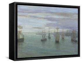 Crepuscule in Flesh Colour and Green: Valparaiso-James Abbott McNeill Whistler-Framed Stretched Canvas