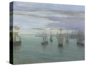 Crepuscule in Flesh Colour and Green: Valparaiso-James Abbott McNeill Whistler-Stretched Canvas