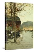 Crepuscule, Place de la Republique-Luigi Loir-Stretched Canvas