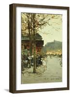 Crepuscule, Place de la Republique-Luigi Loir-Framed Giclee Print