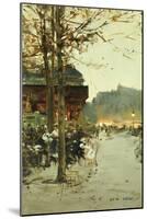 Crepuscule, Place de la Republique-Luigi Loir-Mounted Giclee Print