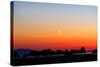 Crescent at Sunset-Douglas Taylor-Stretched Canvas