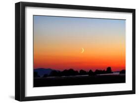 Crescent at Sunset-Douglas Taylor-Framed Photographic Print