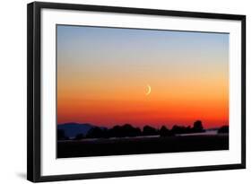 Crescent at Sunset-Douglas Taylor-Framed Photographic Print