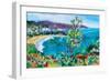 Crescent Bay, Laguna Beach, 2018, (oil on canvas)-Richard Fox-Framed Giclee Print