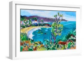 Crescent Bay, Laguna Beach, 2018, (oil on canvas)-Richard Fox-Framed Giclee Print