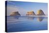 Crescent Beach along Ecola State Park, Oregon Coast, Pacific Ocean-Craig Tuttle-Stretched Canvas