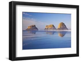 Crescent Beach along Ecola State Park, Oregon Coast, Pacific Ocean-Craig Tuttle-Framed Photographic Print