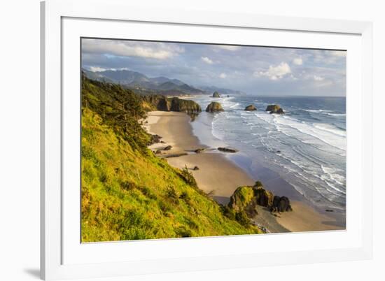 Crescent Beach at Ecola State Park in Cannon Beach, Oregon, USA-Chuck Haney-Framed Photographic Print