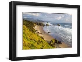 Crescent Beach at Ecola State Park in Cannon Beach, Oregon, USA-Chuck Haney-Framed Photographic Print