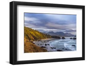 Crescent Beach at Ecola State Park in Cannon Beach, Oregon, USA-Chuck Haney-Framed Photographic Print