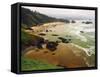 Crescent Beach from Ecola State Park, Oregon, USA-Michel Hersen-Framed Stretched Canvas