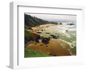 Crescent Beach from Ecola State Park, Oregon, USA-Michel Hersen-Framed Photographic Print