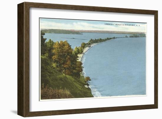 Crescent Beach, Sodus Bay, New York-null-Framed Art Print