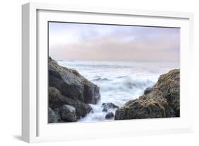 Crescent Beach Waves 3-Alan Blaustein-Framed Photographic Print