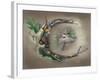 Crescent Deer Spirit-Art and a Little Magic-Framed Giclee Print