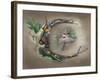 Crescent Deer Spirit-Art and a Little Magic-Framed Giclee Print