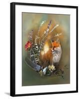 Crescent Fox Fall Magic-Art and a Little Magic-Framed Giclee Print