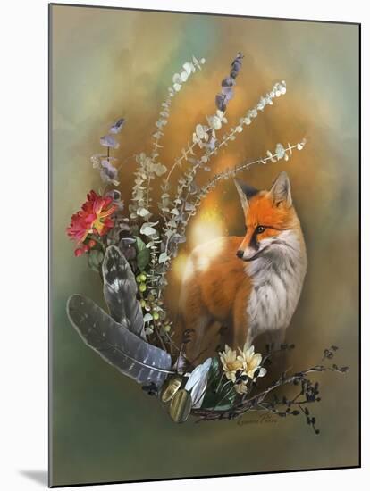 Crescent Fox Fall Magic-Art and a Little Magic-Mounted Giclee Print