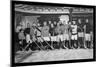 Crescent Hockey Team-null-Mounted Art Print