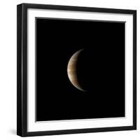 Crescent Jupiter with the Great Red Spot.-Michael Benson-Framed Photographic Print