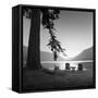 Crescent Lake 1-Moises Levy-Framed Stretched Canvas