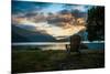 Crescent Lake Chair-Tim Oldford-Mounted Photographic Print