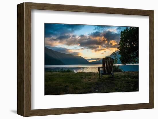 Crescent Lake Chair-Tim Oldford-Framed Photographic Print