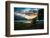 Crescent Lake Chair-Tim Oldford-Framed Photographic Print