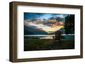 Crescent Lake Chair-Tim Oldford-Framed Photographic Print