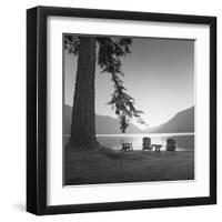 Crescent Lake I-Moises Levy-Framed Art Print