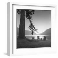 Crescent Lake I-Moises Levy-Framed Art Print