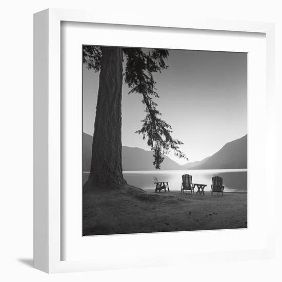 Crescent Lake I-Moises Levy-Framed Art Print