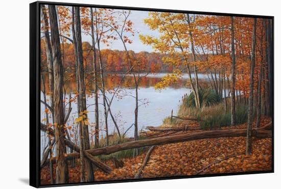 Crescent Lake-Bruce Dumas-Framed Stretched Canvas