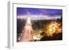 Crescent Moon Cityscape, San Francisco-Vincent James-Framed Photographic Print