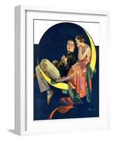 "Crescent Moon Couple,"June 14, 1930-Elbert Mcgran Jackson-Framed Giclee Print