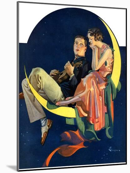 "Crescent Moon Couple,"June 14, 1930-Elbert Mcgran Jackson-Mounted Giclee Print