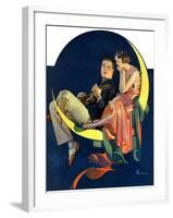 "Crescent Moon Couple,"June 14, 1930-Elbert Mcgran Jackson-Framed Giclee Print