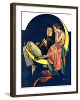 "Crescent Moon Couple,"June 14, 1930-Elbert Mcgran Jackson-Framed Giclee Print