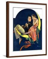 "Crescent Moon Couple,"June 14, 1930-Elbert Mcgran Jackson-Framed Giclee Print
