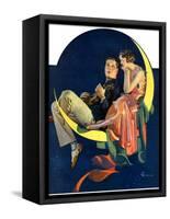 "Crescent Moon Couple,"June 14, 1930-Elbert Mcgran Jackson-Framed Stretched Canvas