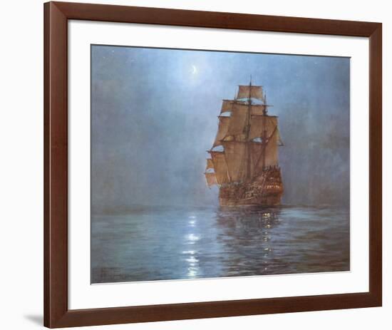 Crescent Moon-Montague Dawson-Framed Art Print