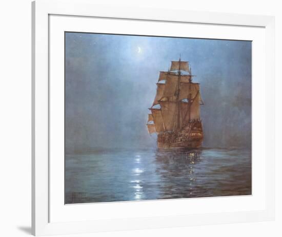 Crescent Moon-Montague Dawson-Framed Art Print