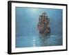 Crescent Moon-Montague Dawson-Framed Art Print