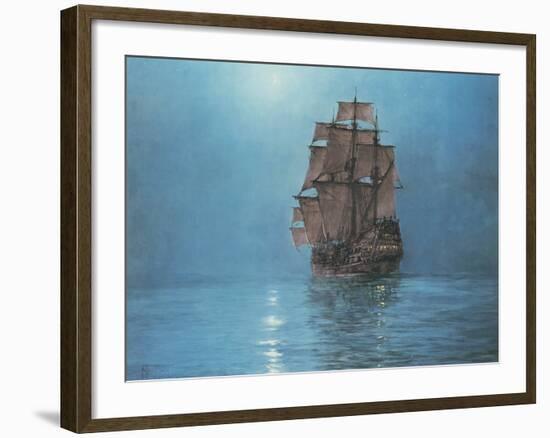 Crescent Moon-Montague Dawson-Framed Premium Giclee Print